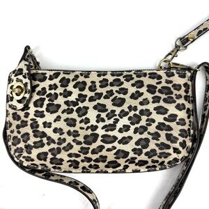 Joy‎ Susan Mini Crossbody Bag Convertible Wristlet Leopard Faux Leather New